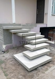 Парящие ступени из бетона