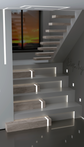 3D модель лестницы